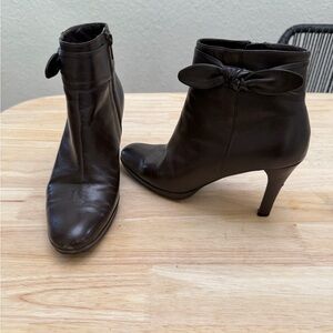 Alfani Dark Brown Heeled Ankle Boots